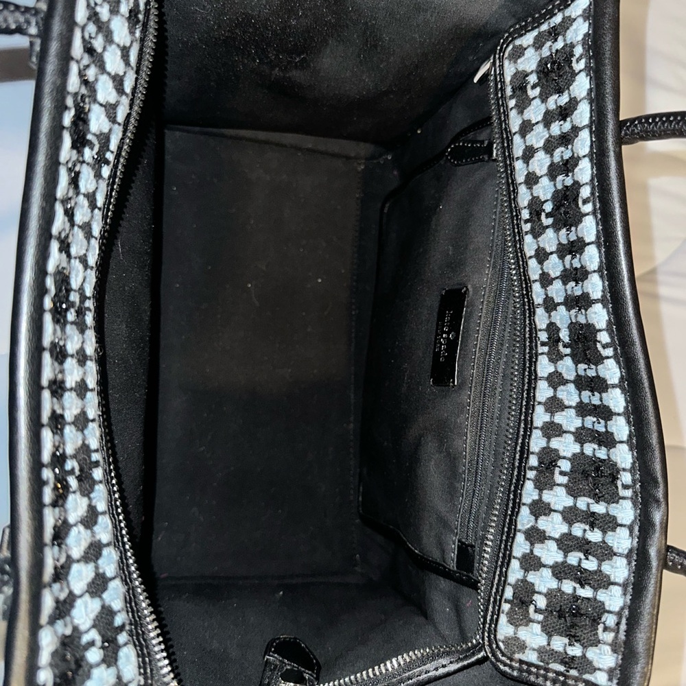Kate Spade Black, Blue and White Checkered Tote Bag - Picture 8 of 14
